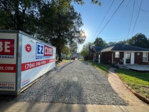 a driveway that was graded and leveled with bobcat machines by One Stop Dumpsters and Demo in Charlotte North Carolina