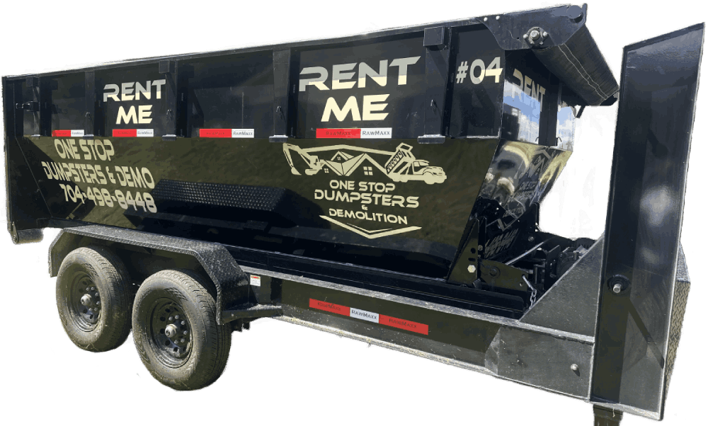 roll-off dumpster loaded onto truck