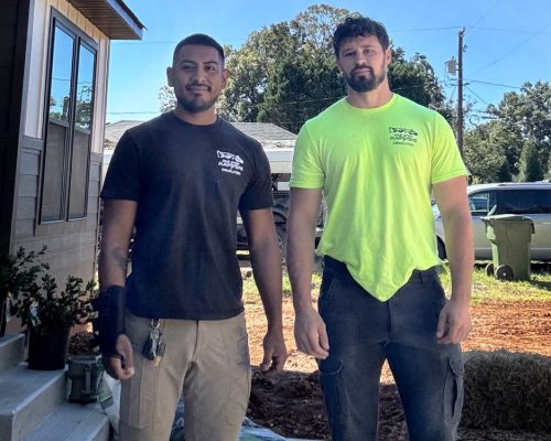 Fredy Medina and Justin Raffaldt are the owners of One Stop Dumpsters and Demolition in Charlotte North Carolina